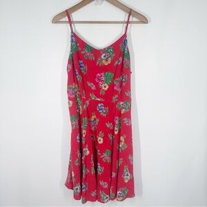 Old Navy Tall Floral Mini Dress - Red